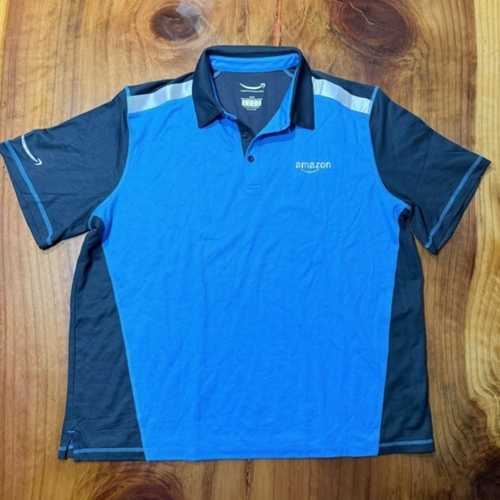 Amazon Luly Yang Polo Shirt Mens XL Reflective Lightweight Cotton Delivery TT7